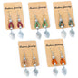 Natural Handmade Cork Leaves Earrings for Women-ER-156-MIX-5
