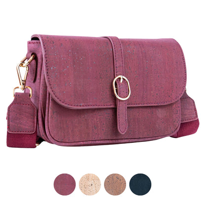 Elegant Solid Color Cork Crossbody Bag for Women BAG-2319