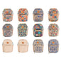 12 UNITS - Mixed Cork Crossbody Bags With Phone Pocket BAGD-620-MIX-12