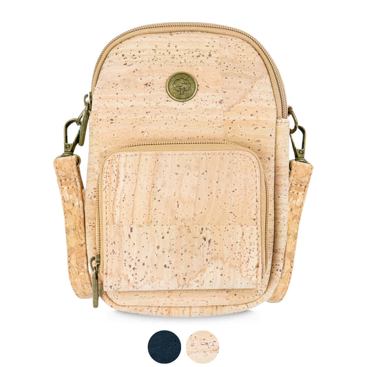 Cork Crossbody Bag with Front Pocket BAG-2362