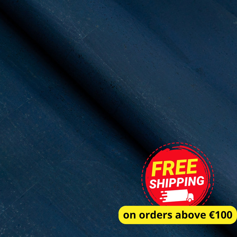 Dark Blue Cork Fabric COF-607