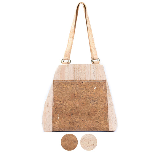 Cork Women's Tote Bag with Front Pocket BAGP-277 EF