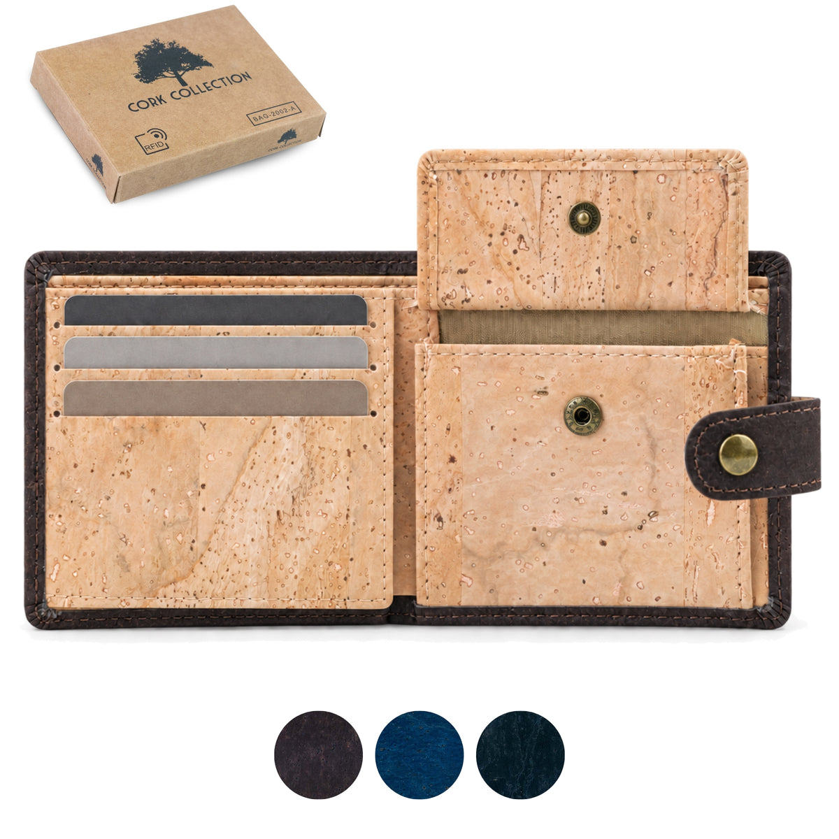Cork Heritage Bifold Wallet — BAG-2002