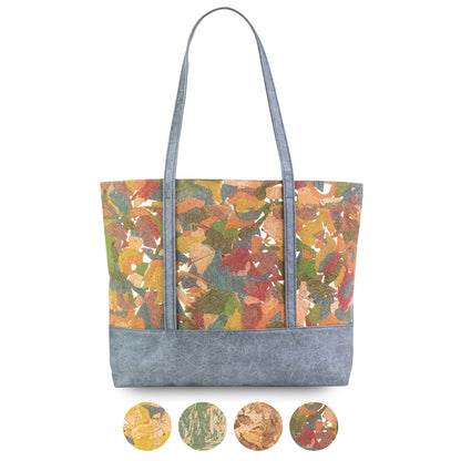 Cork & Washable Paper Tote Bag for Women — Cork Shoulder Bag