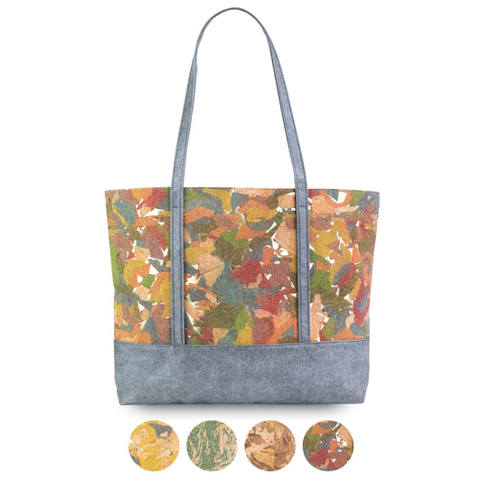 Cork & Washable Paper Tote Bag for Women — Cork Shoulder Bag