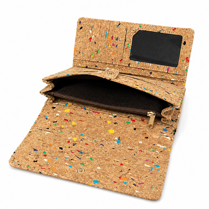 Cork bifold smart vegan women's wallet BAG-2017