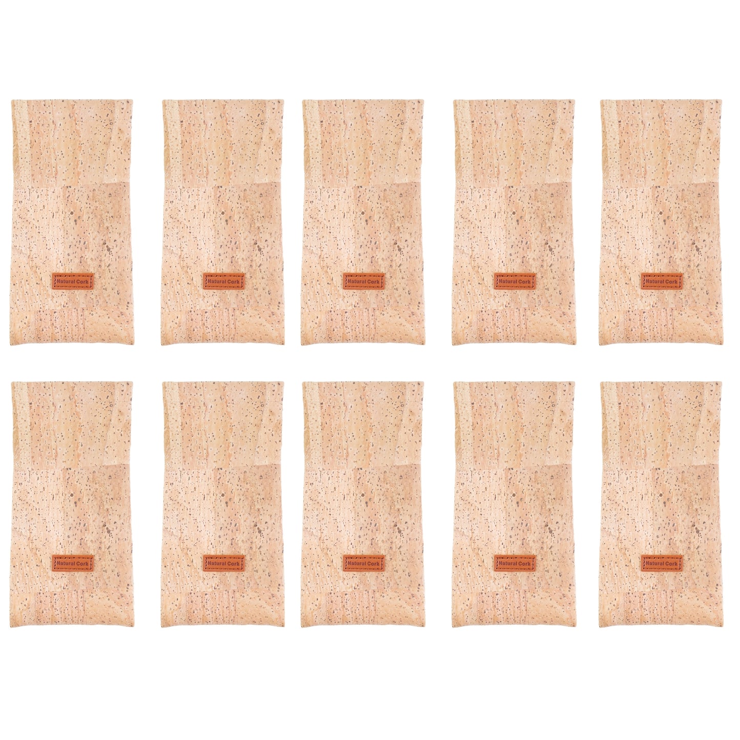 Soft Natural Cork Glasses Sleeves L-1198-10 (10 Units)
