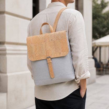 Cork and Canvas Fusion Laptop Commuter Backpack for Laptops Up to 15 Inches BAG-2287-B-2