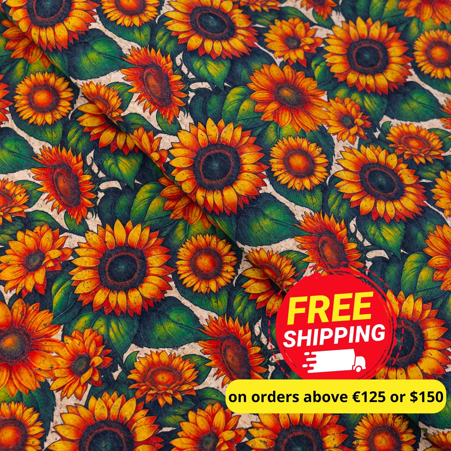 Sunflower Cork Fabric COF-661