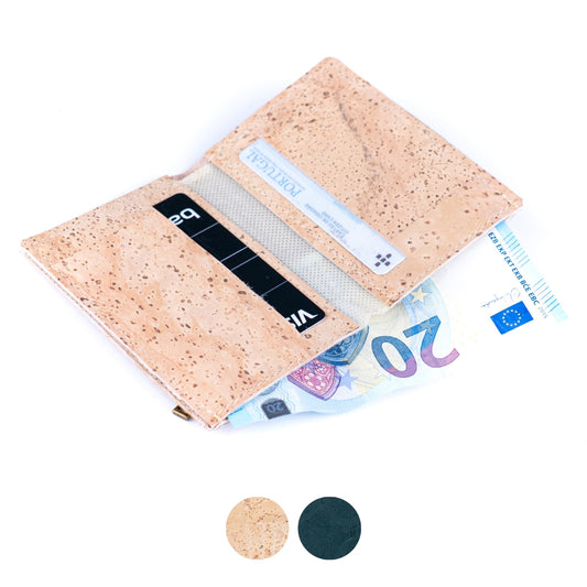 Men’s Slim Cork Wallet with Coin Pocket BAGP-252A（5units）