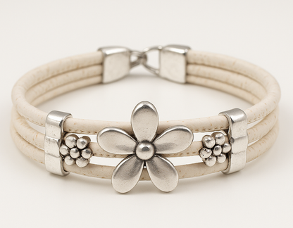 3mm White Round Cork Cord COR-646(10 meters)