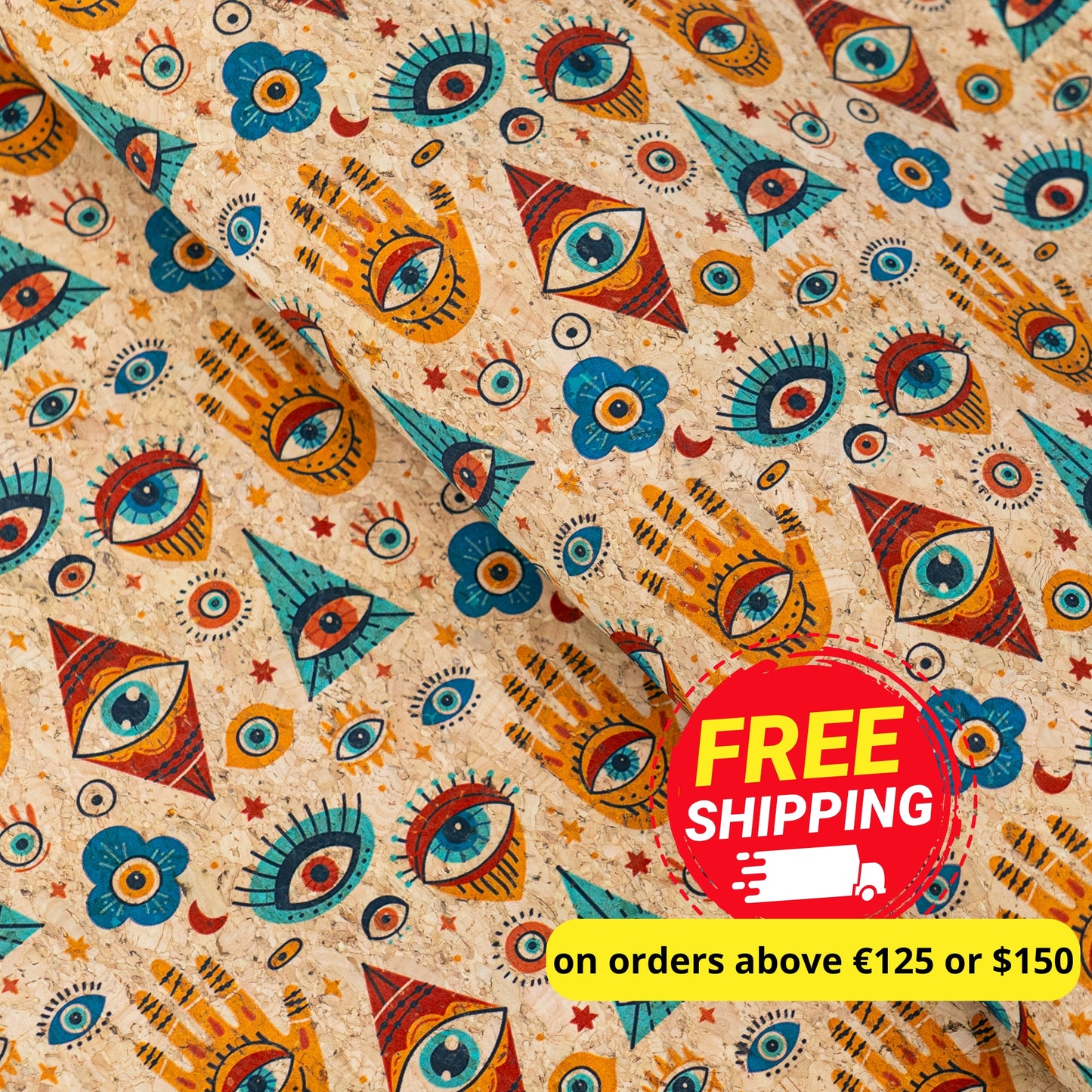 Mystic Eye Cork Fabric COF-658