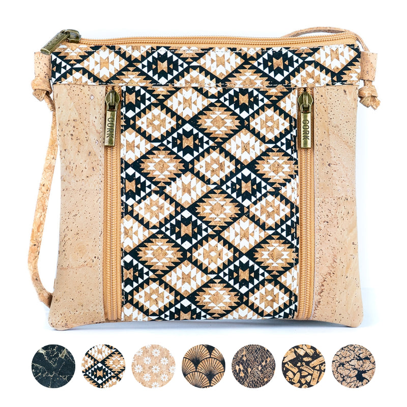 Cork Crossbody Bag with Unique Patterns  BAGP-287