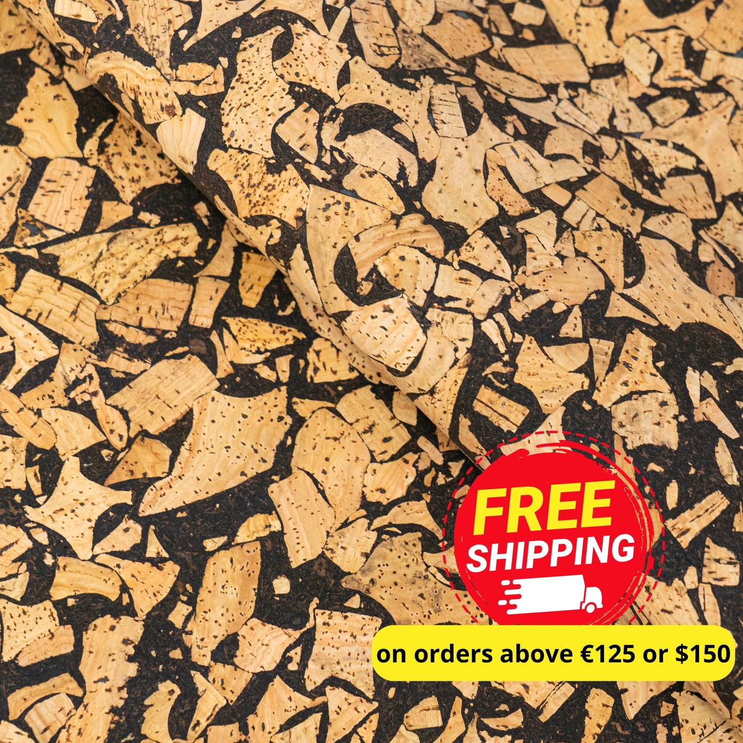 Cork Fabric Mixed with Coffee Grounds COF-652