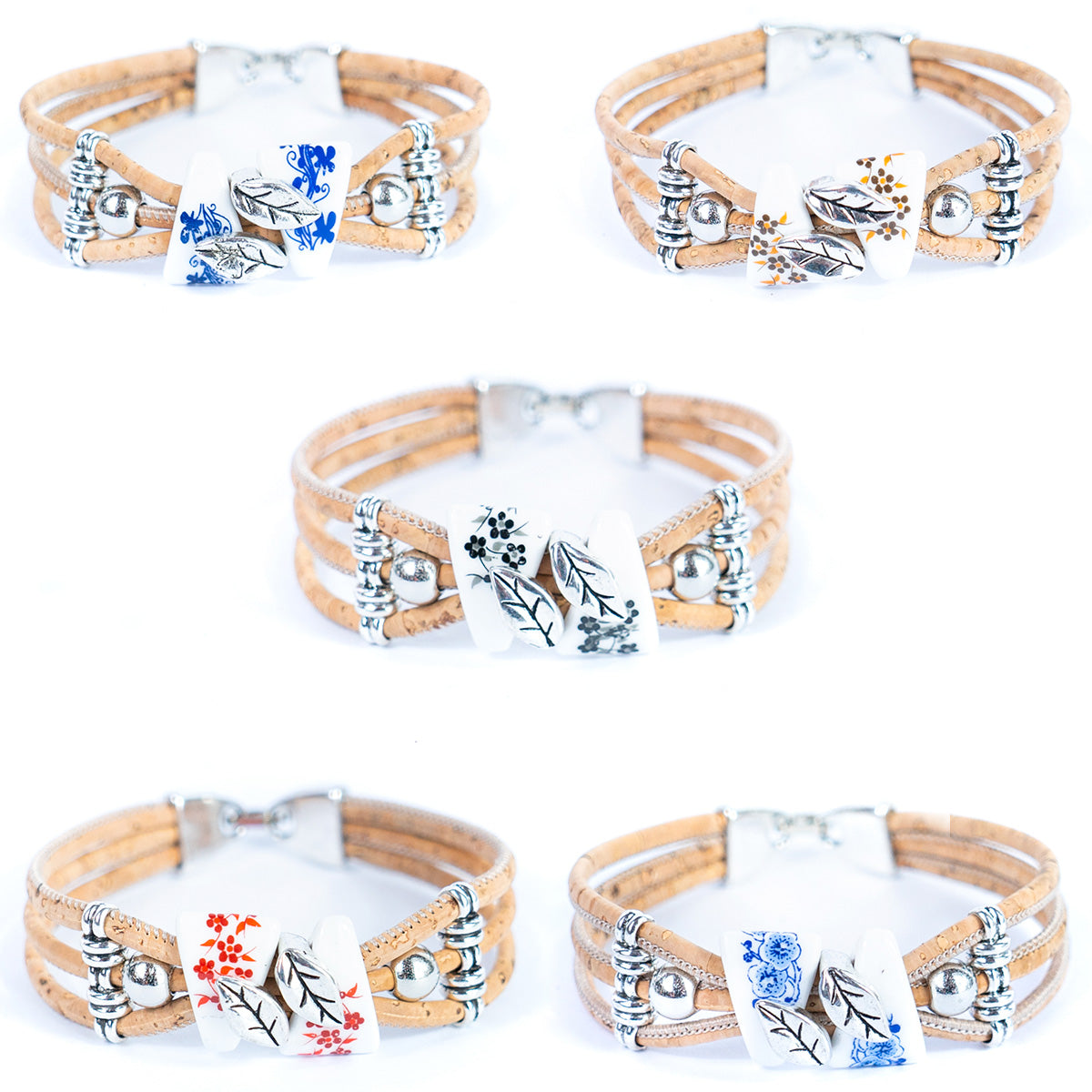 women's vintage original handmade natural jewelry BR-298-MIX-5