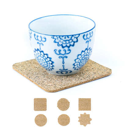 Cork Cup Coasters – Natural Collection  L-1155 (6 UNITS)
