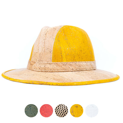 Cork Wide-Brim Fedora Hat L-1140