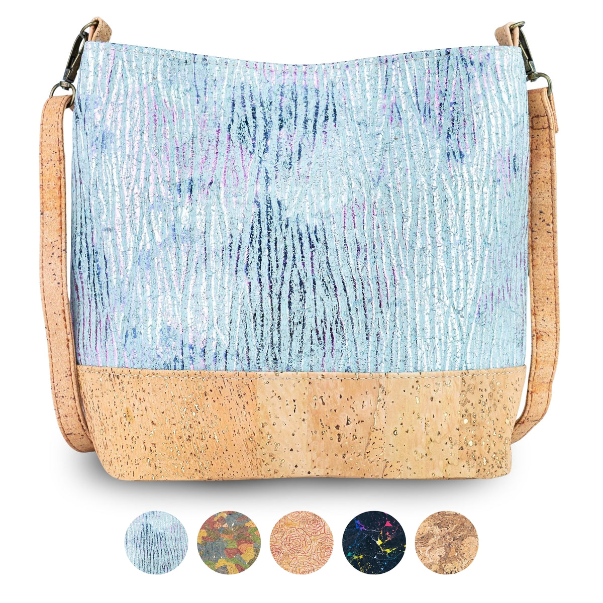 Women’s Cork Crossbody Bag with Adjustable Strap BAGP-403