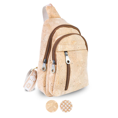 Natural Cork Sling Bag — BAGD-644