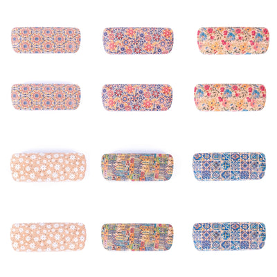 Printed Cork Eyeglass Cases L-1093B-12（12units)