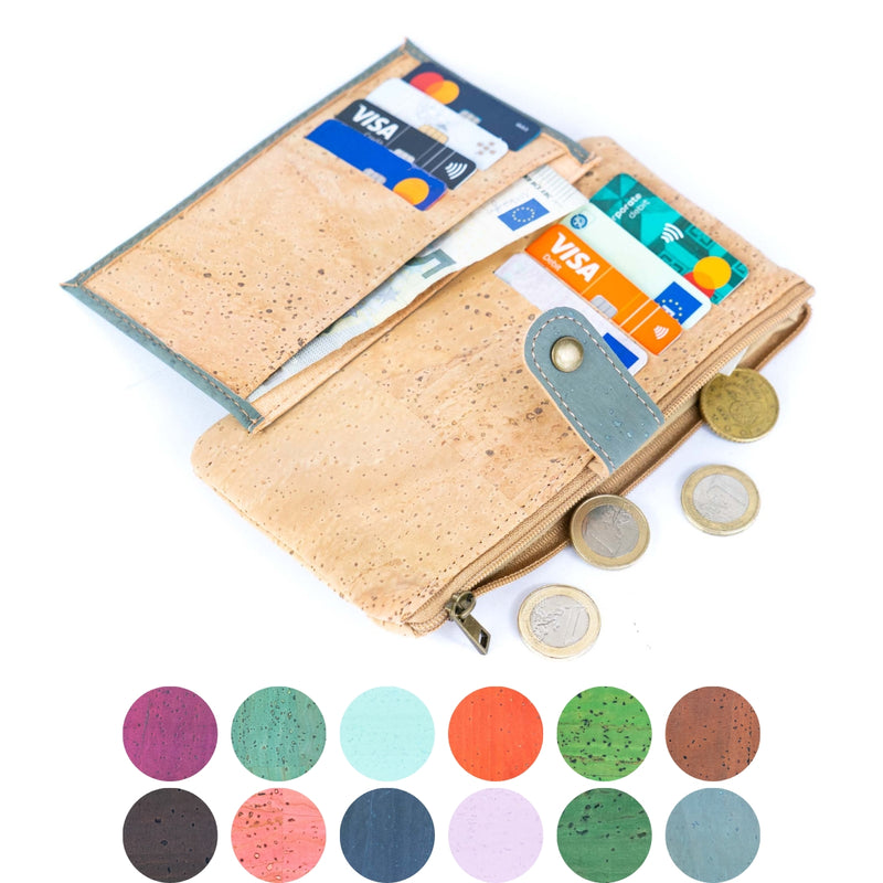 Cork Wallet with Card Slots & Coin Pocket BAG-2352