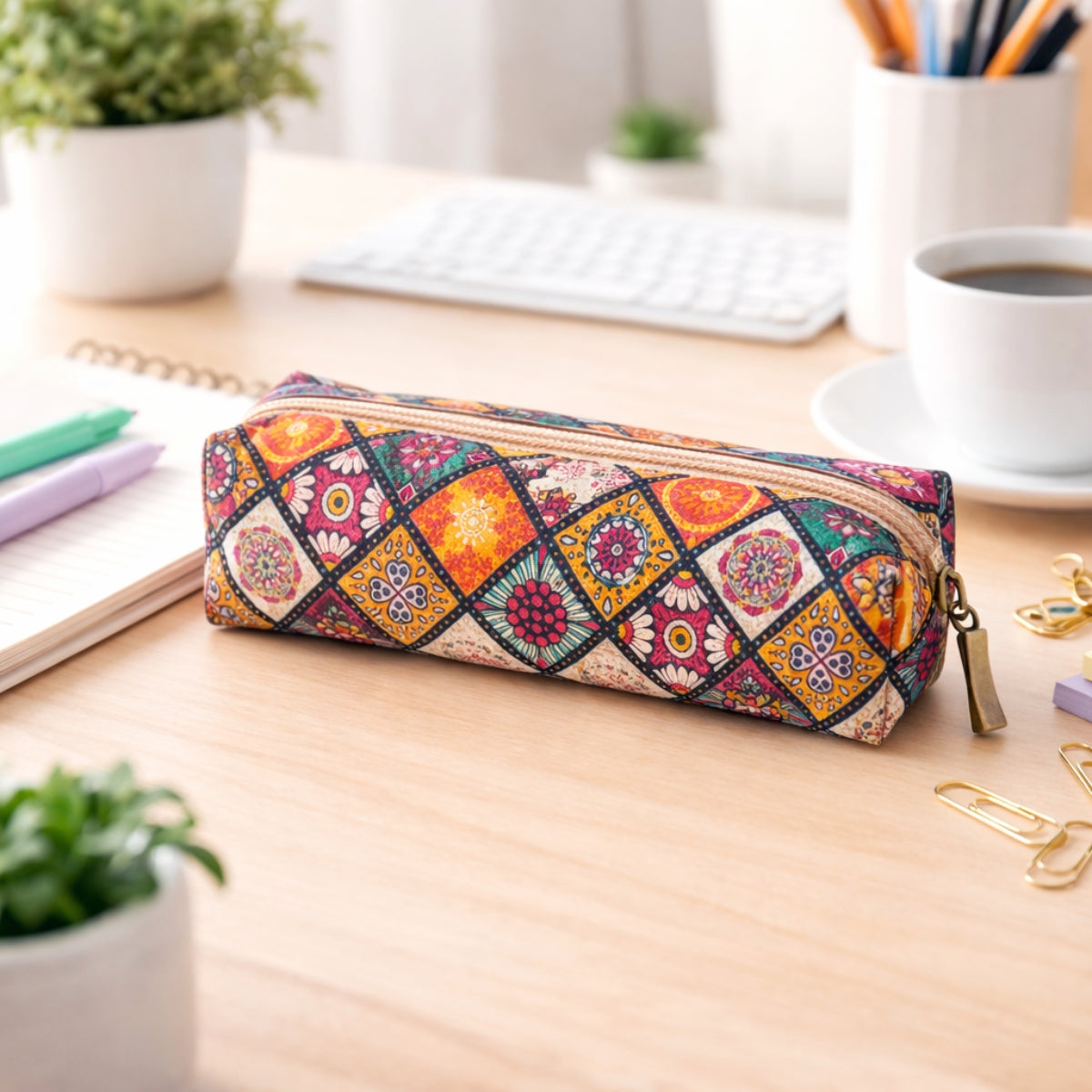 6pcs |Cork Pencil Case