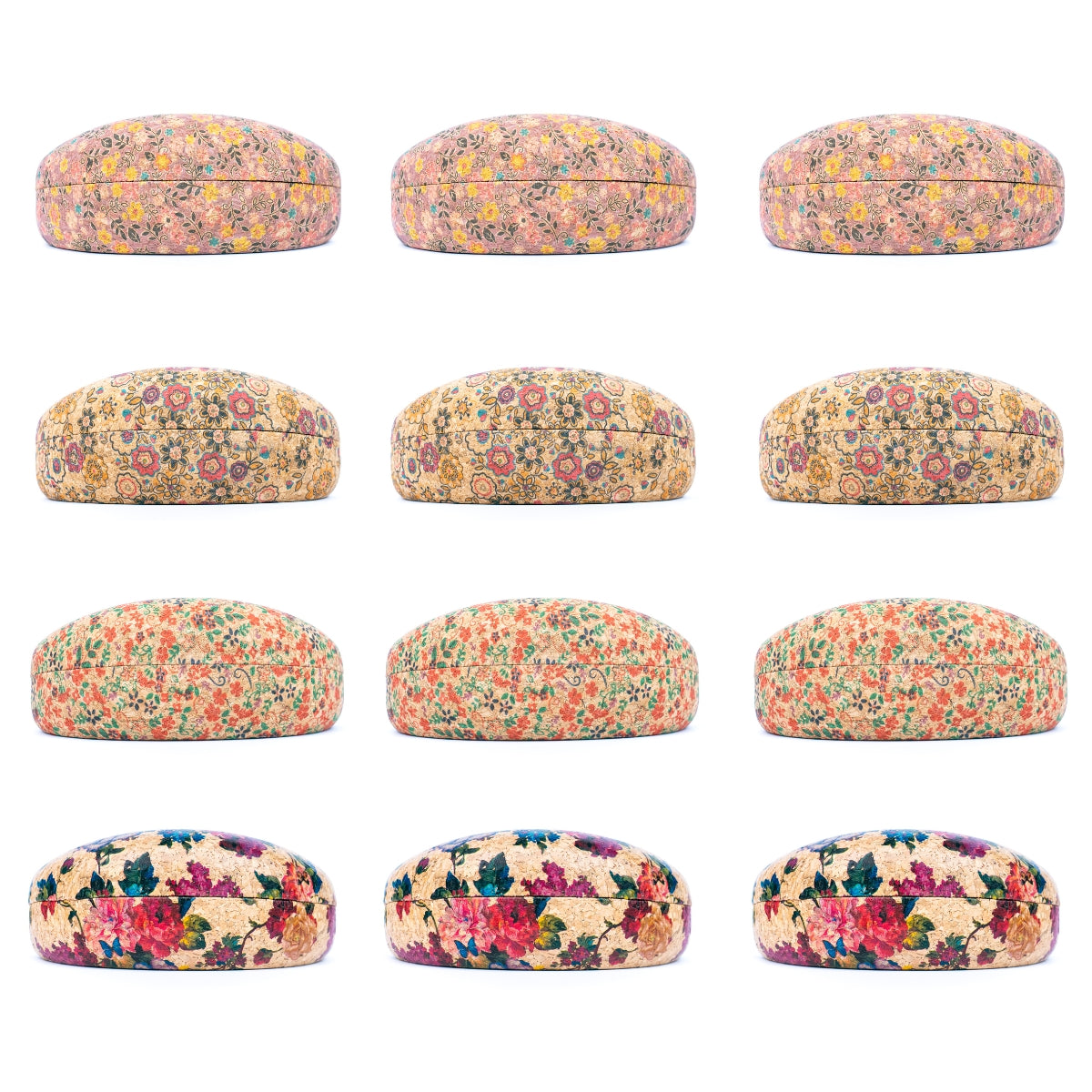 Eco-Friendly Natural Cork Glasses Case L-1111-MIX-12