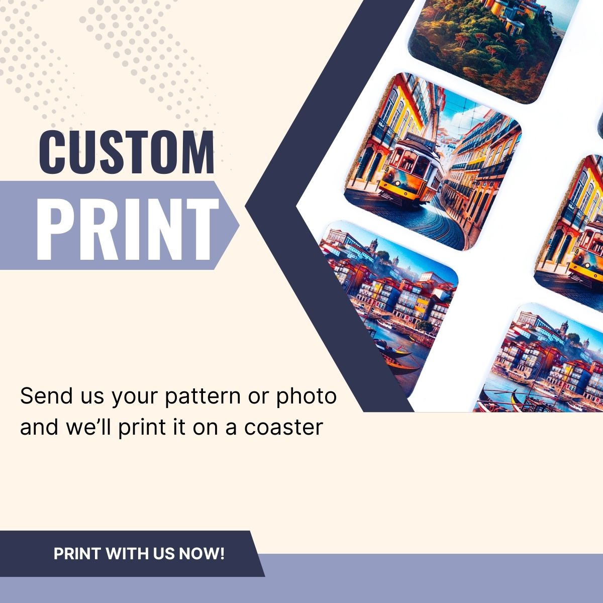 Cork Coasters Cork-Backed Coasters L-070 （6units）