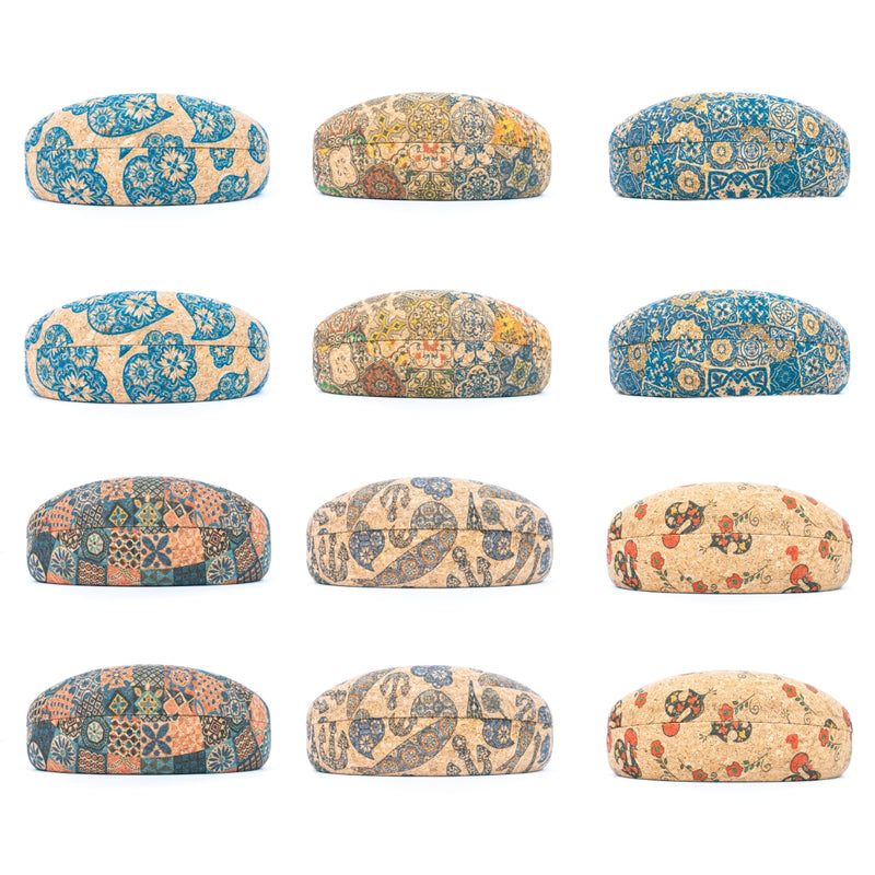 Eco-Friendly Natural Cork Glasses Case L-1112-MIX-12
