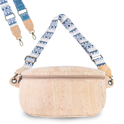 Cork Crossbody Belt Bag with Strap Options | Vegan Fanny Pack BAGP-377