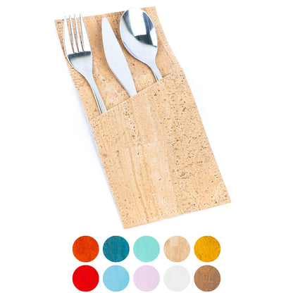 NEW STYLE  Cork Cutlery Pocket   (1unit) L-1115