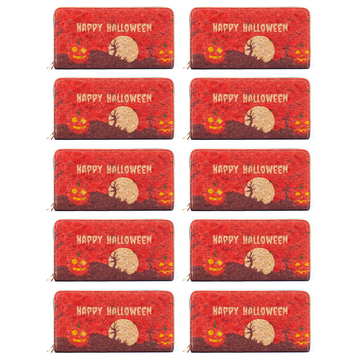 Halloween Cork Wallet – Spooky Printed Wallet | BAGD-625-10