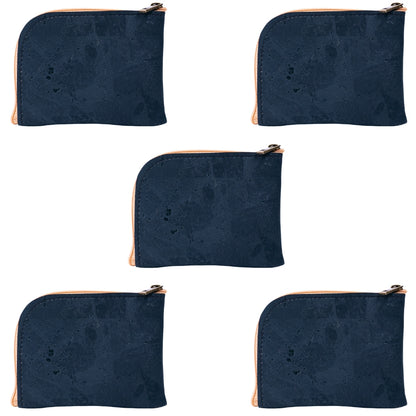 Men’s Black Cork Card & Coin Wallet – BAGP-051-B (5units）