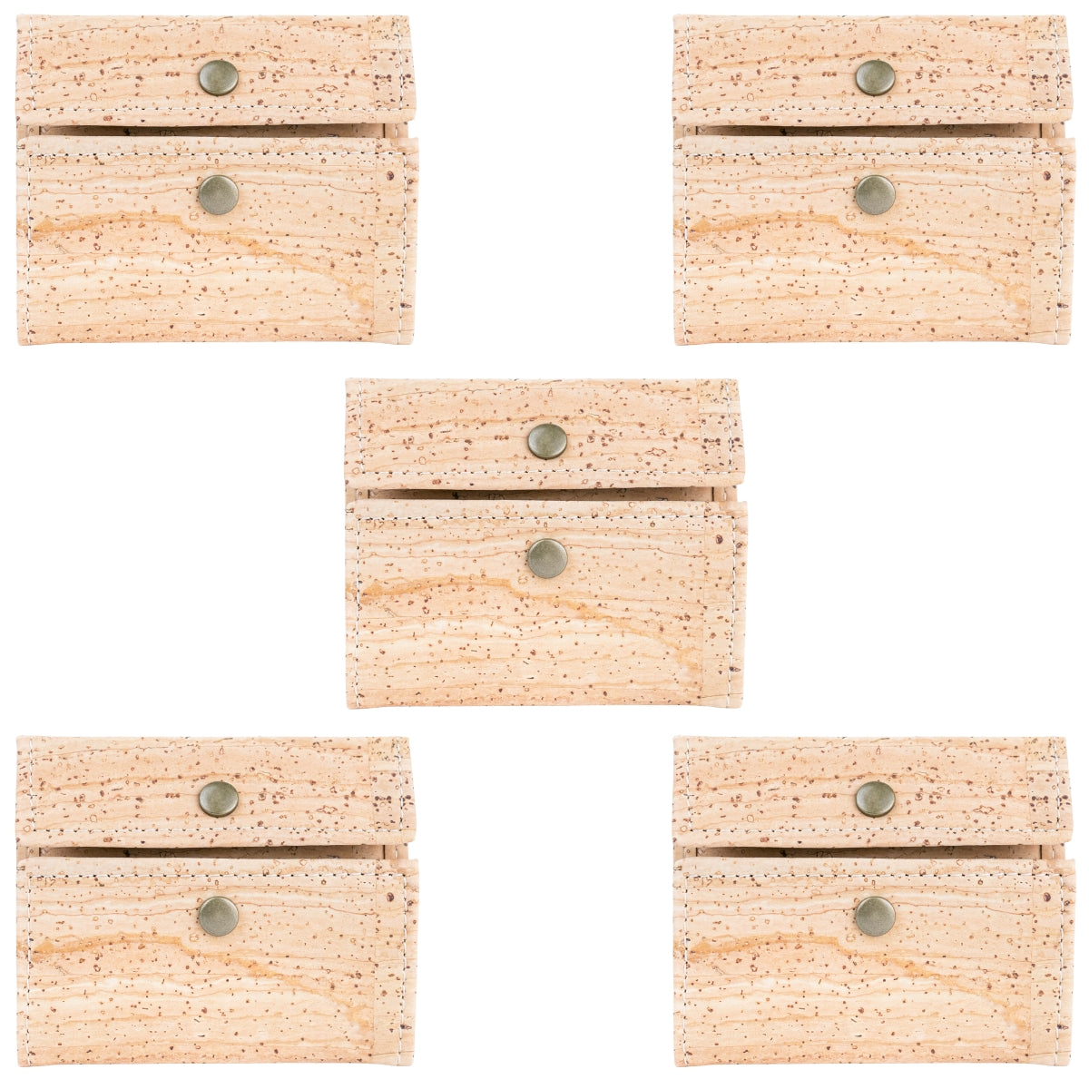 Tri-Fold Cork Wallet with Snap Closure BAGP-265A（5units）