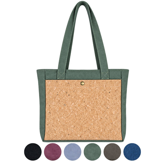 Cork Terra Washed Cotton Tote Bag — BAG-2414