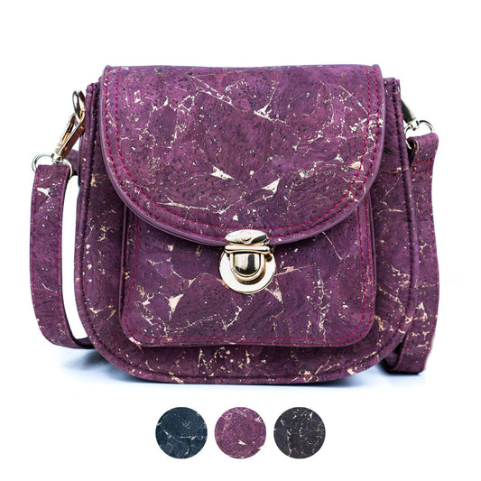 Golden Accents Cork Crossbody Bag for Women BAG-2282