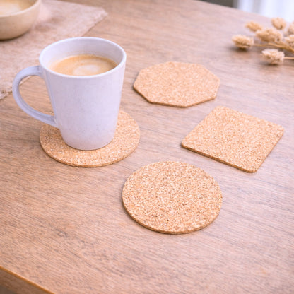 10units-Natural Cork Coasters L-1170-10