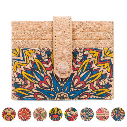 Cork Card Wallets in Diverse Patterns BAG-2309
