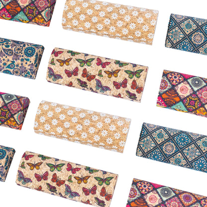 Cork Hard Shell Glasses Case L-1132-MIX-10（10units）