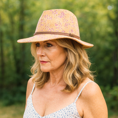 Cork Fedora Hat L-1142