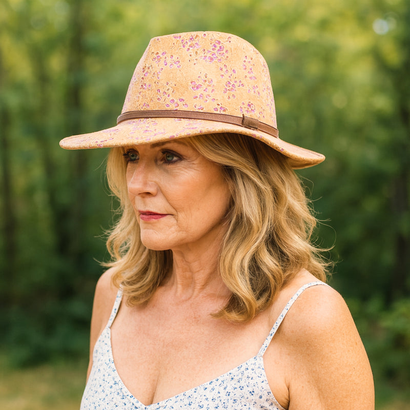 Cork Fedora Hat L-1142