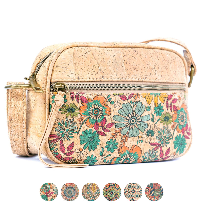 Eco-Friendly Vegan cork Purse with Front Zipper Pocket BAGD-602
