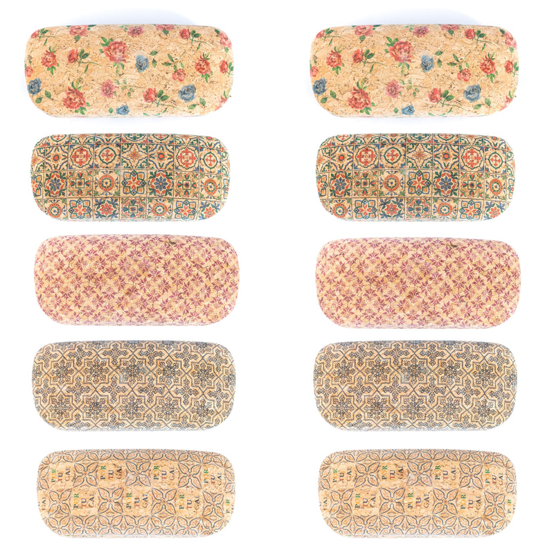 Cork Hard Shell Glasses Cases L-1160（1 pieces RANDOM ）