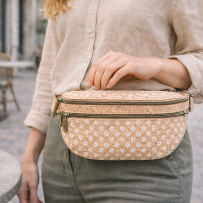 Cork Waist Bag with Double Zipper BAG-2379