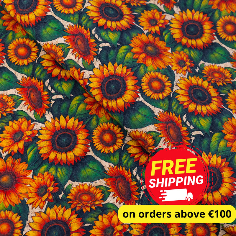Sunflower Cork Fabric COF-661