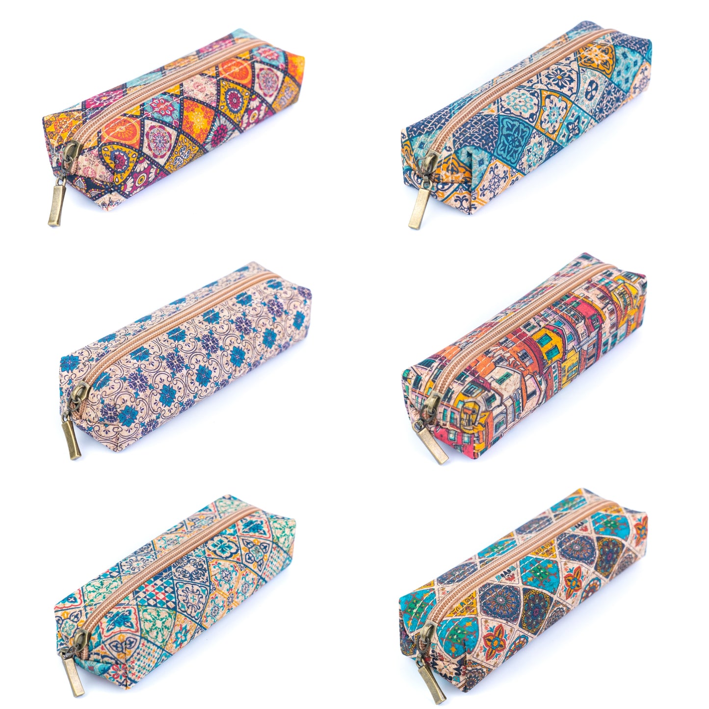 6pcs |Cork Pencil Case