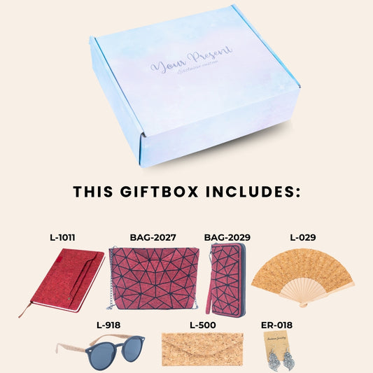 Christmas & New Year Deluxe Women's Cork Gift Box - Red Edition
