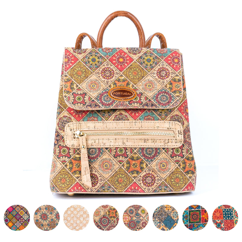 Printed Cork Women’s Backpack BAGD-577