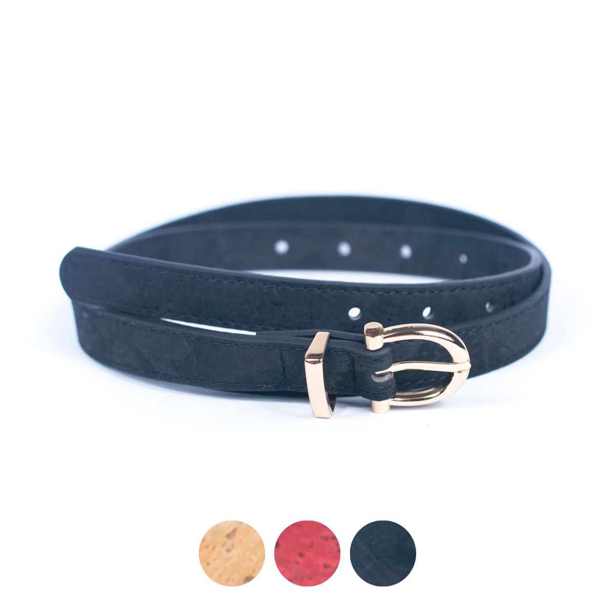 Double-Sided Cork Belt with Stylish Women's belt L-1005