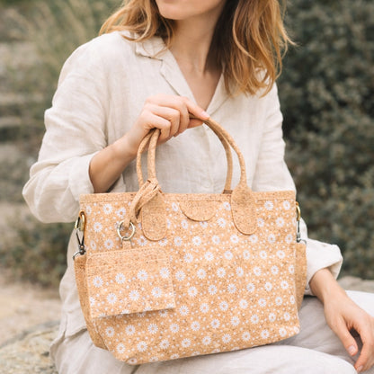 Cork Handbag & Crossbody with Detachable Card Holder — BAGD-627